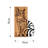 Elegant Decorative Wooden Wall Accessory, Walnut & Black, 15.0 x 22.8 inches | 50% Real Wood (Thickness: 1.2 inches) & 50% Metal | Unique Color Variations, Perfect for Modern Home Decor & Stylish Interiors