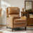 Beecher Traditional 28.75" Wide Genuine Leather Manual Club Recliner with Solid Wood Legs-442810232