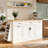 Multi-Functional Storage Sideboard with Hidden Trash Cabinet, Sliding Door Storage, and 3-Tier Spice Rack – Premium Kitchen Island Table for Kitchen, Dining Room, or Entertaining Spaces-834633820