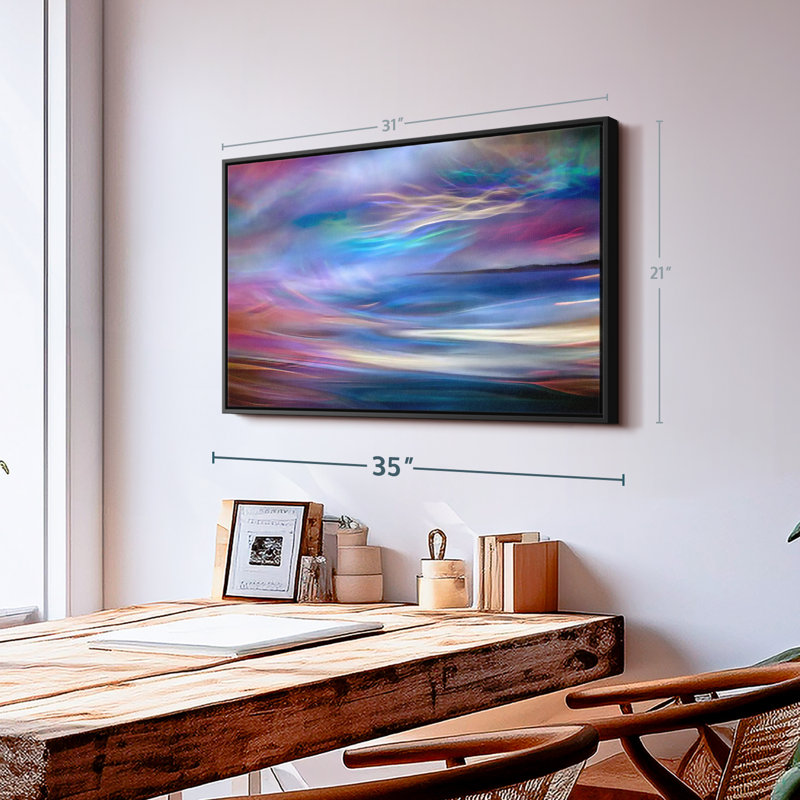 Abstract " Evening Ferry Ride ", 31" H x 21" W