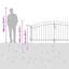 Double Gate with Lock-58626233
