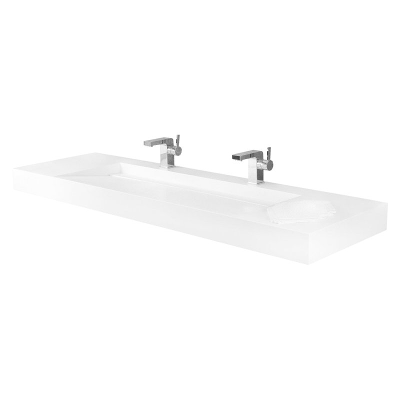 DAX 18.87'' Matte White Bathroom Sink