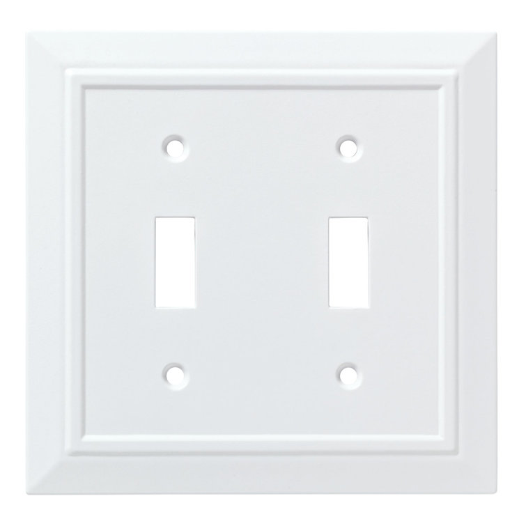 Classic Architecture 2-Gang Toggle Light Switch Wall Plate