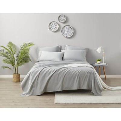 Ensemble de draps 100% satin de coton 600 fils 600 fils