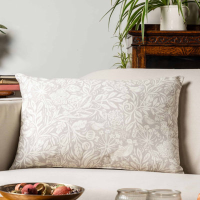 Serene Garden Printed Cotton Cushion