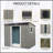 Outdoor Metal Storage Shed With Window And Transparent Plate For Garden, Lawn-119458070-119458074