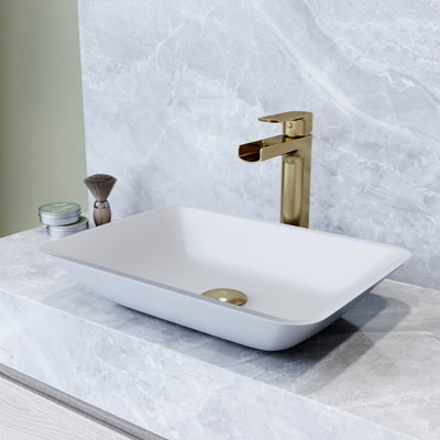 Lavabo de salle de bain rectangulaire Sottile