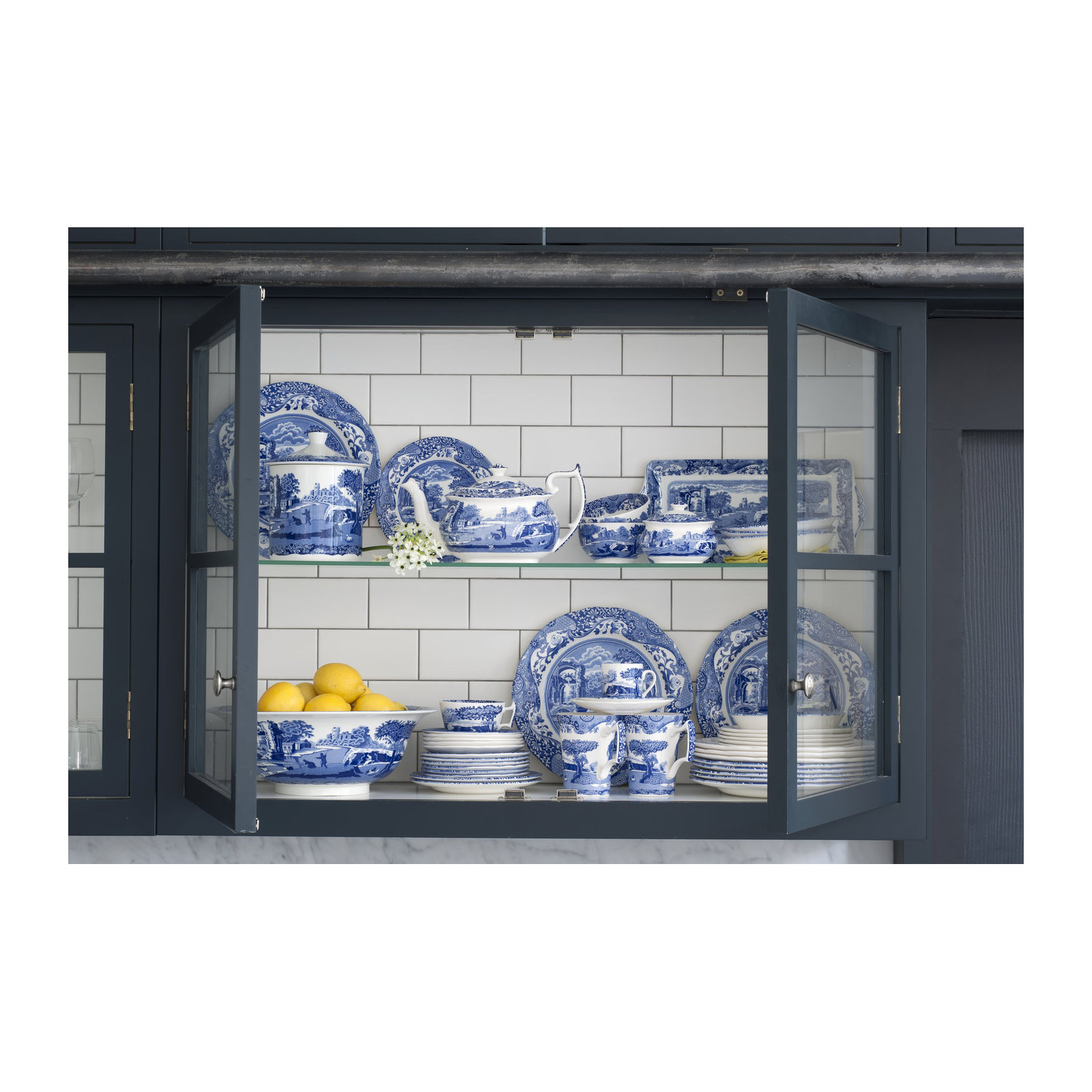 Spode Blue Italian Round Covrd Deep Dish