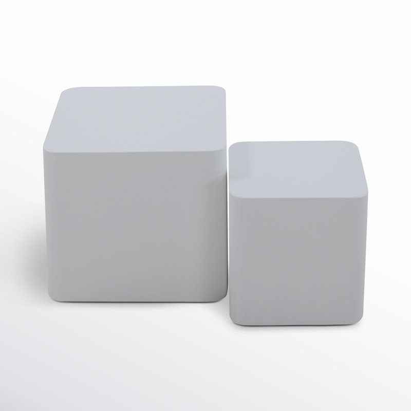 Kelby End Table, Matte White