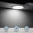 12W 6 Inch LED Recessed Lighting with Junction Box, 5000K Daylight, 5%-100% Dimmable
