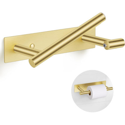 Brushed Gold Toilet Paper Holder