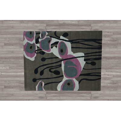 Rug Crafted Multi Size Gray Hand Tufted Oriental Area Rug LoomBloom