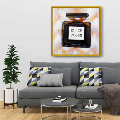 Parfum - Art mural sur toile encadré noir pour la décoration intérieure