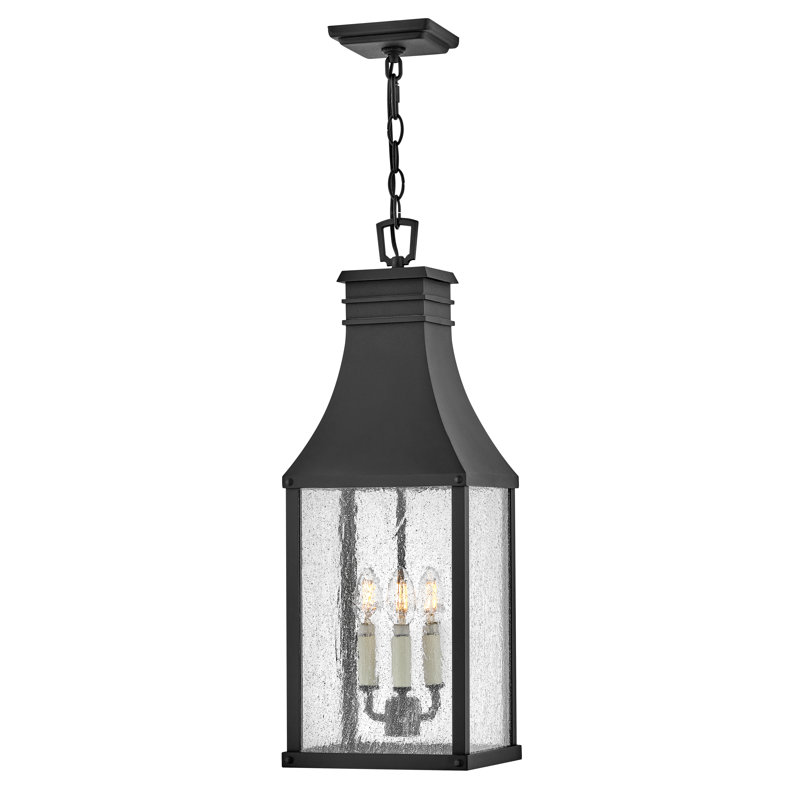Beacon Hill 3-Light Outdoor Hanging Lantern, Museum Black