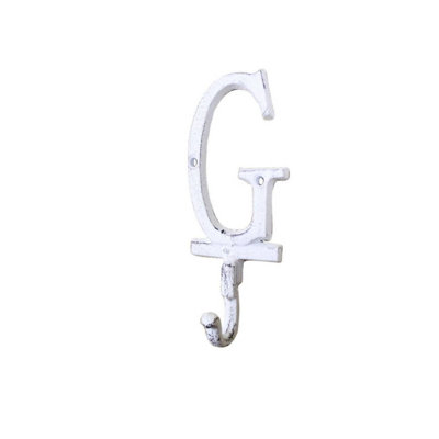 Crochet mural alphabet g de fonte lettre g