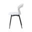 Modern Dining Chairs - Plastic Chairs - Openwork - Metal Legs-1029568731