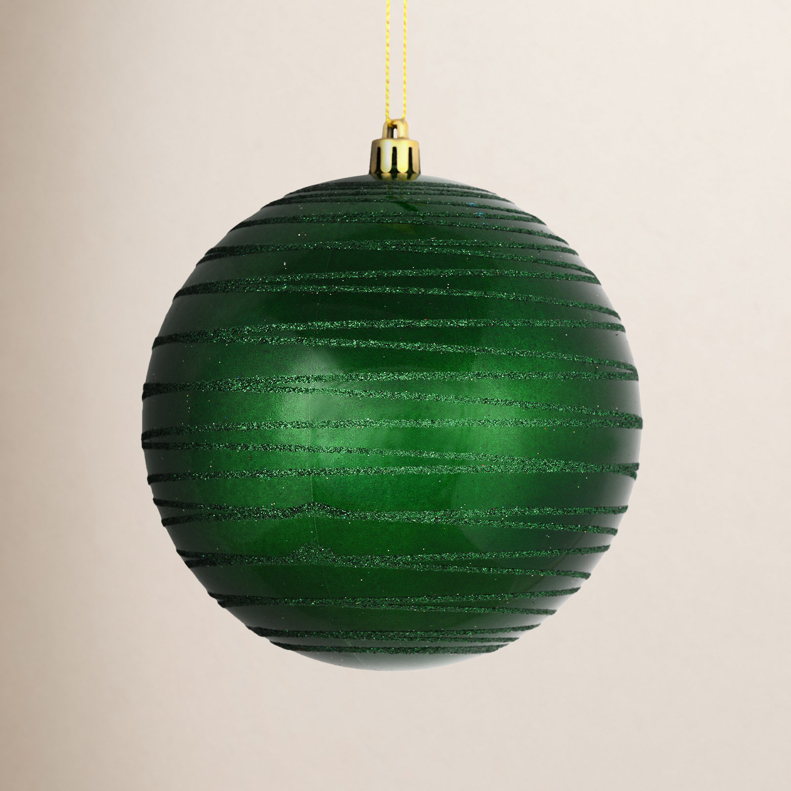 Candy Finish Ball Ornament, Emerald