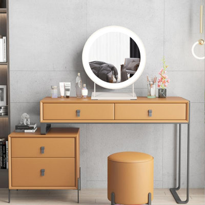 Bollen Metal Round Floor Mirror