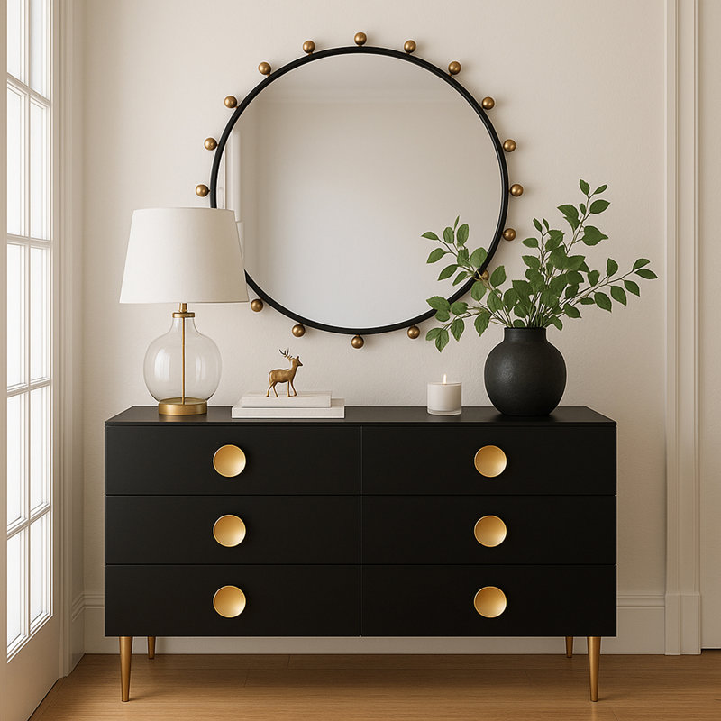 Raven Black / Gold Mirror