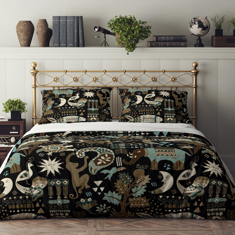 Abstract Duvet Cover, King Duvet Cover + 2 King Shams