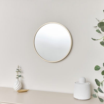Round Gold Wall Mirror