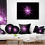Coussin mauve à imprimé floral mauve-30718738-30718734