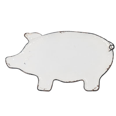 17X10"H Iron Pig Plate