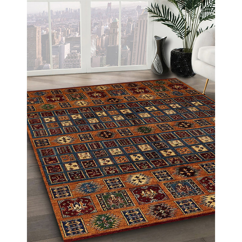 Tapis abstrait moderne 622, Carré 6 pi