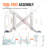 Shower Chair, Shower In Stylish Offices Seat With Back, Adjustable Height Shower Footstool, Shower Chair For Inside Shower Bathtub, Non-Slip Bathroom Bench Bath Chair For Elderly Disabled Handicap, 350 Lbs Capacity