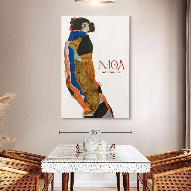Affiche d'exposition Moa Schiele, H 51 po x l 34 po