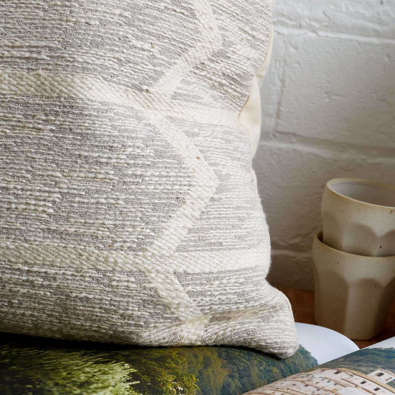 Geometric Rectangular Lumbar Cushion Cover, Polyester