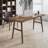 Nut-brown Rectangular Solid Wood Writing desk-613956644