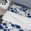 Abstract Blue Flowers - Floral Flower Duvet Cover Set - Microfiber Polyester-35229177