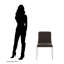 Camelot 45cm H Upholstered Metal Side Chair in Black