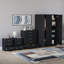 Tayce 4 Piece Bedroom Set (3 Drawer Bedside Chest X2, 5 Drawer Chest, 3 Door Wardrobe)-818786630