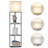 Yiu 3 Tier Corner Shelf  LED Floor Lamp