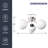 Bellanova 16.5" W 3-Light Modern Glass Globe Semi Flush Mount-1199391745