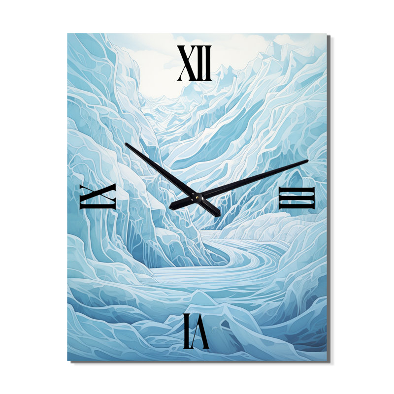 Axal - Horloge murale moderne Glacier, Petit