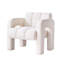 Charmant fauteuil d'appoint rembourré Boucle avec sièges confortables, conception unique et entretien facile pour un espace de vie confortable.-425636526