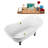 60" Streamline Clawfoot Soaking Acrylic Bathtub-76223408-76223416