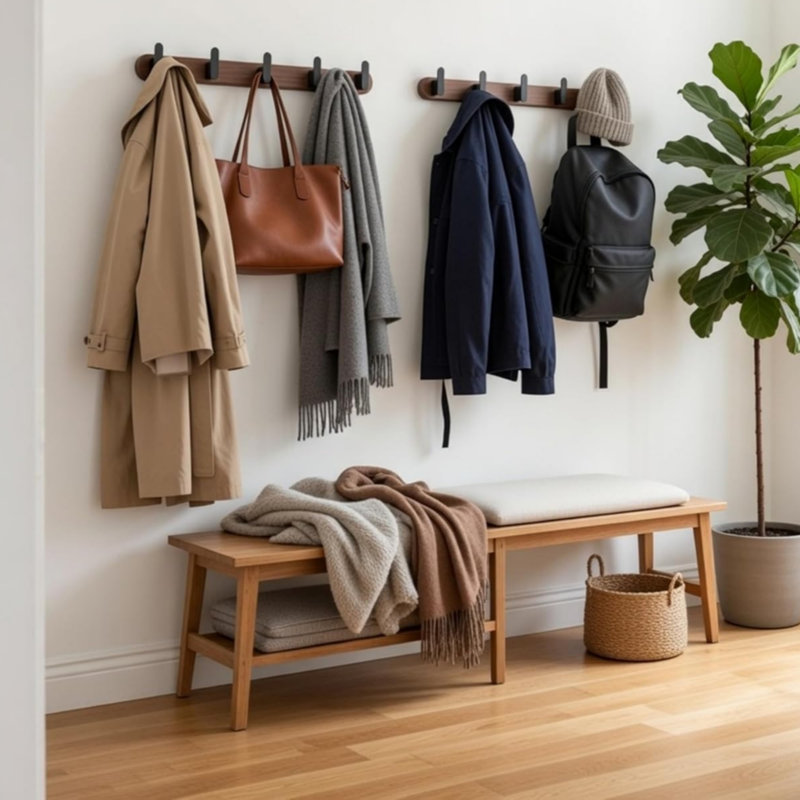 Freestanding 6 - Hook Coat Rack