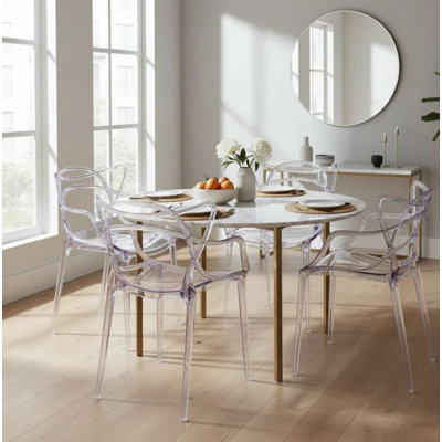 Fauteuil empilable en polycarbonate Modern