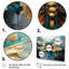 Bleu sarcelle, turquoise, libellule, gouttes I - Libellule, art mural-125574710-125574714