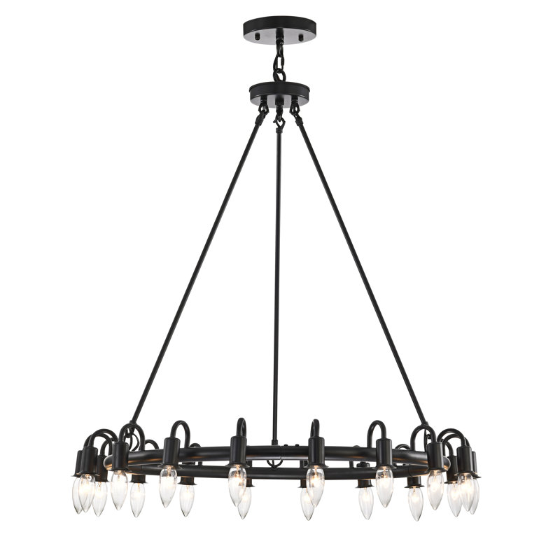 Lustre à 18 lumières Jacolyn, Mat