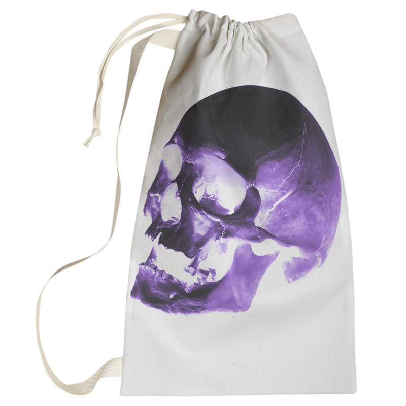 Fabric Laundry Bag with Handles, Small ( 64" H x 20" W x 1.5" D), Purple