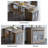 Modern Extendable Dining Table Rectangle Sideboard with Storage-1026184653