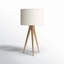 Lampe trépied en bois Cas
