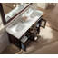 Ensemble de meuble-lavabo de salle de bain double 61 po avec miroir Hamil-27063431