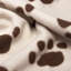 Axtellon Cosy Fleece Comforter Paw Prints Blanket for Dogs, 100 x 70 cm