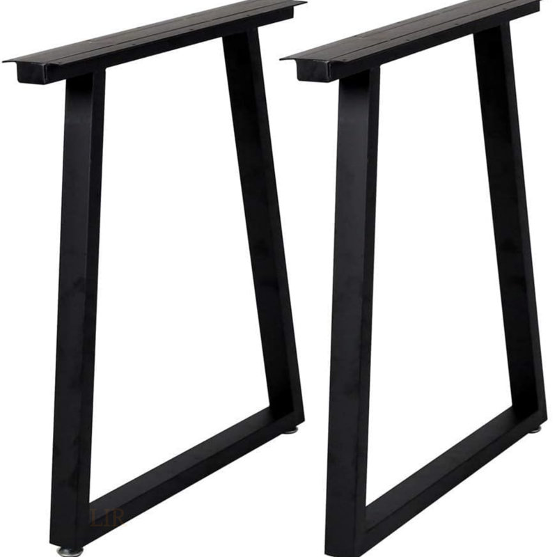 Pieds de table en métal durable de 28 po x 24 po pour les meubles industriels robustes, parfaits pour les tables de salle à manger et de bureau (seulement les pieds de table, pas de table)